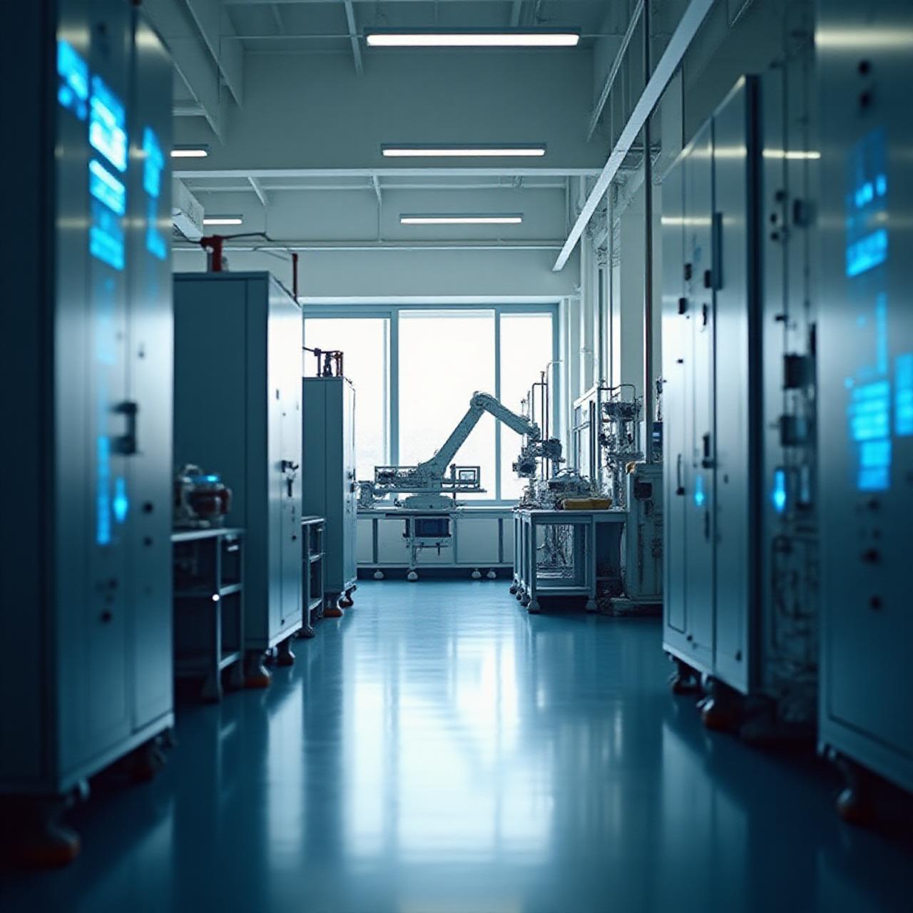 Moderne Industrie 4.0 Fabrikhalle in Österreich