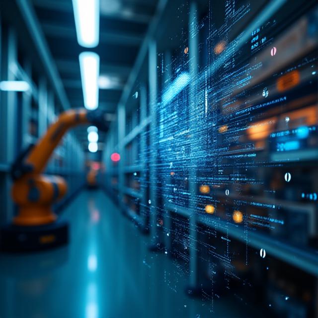 Symbolbild für sichere Datenverarbeitung in der Industrie